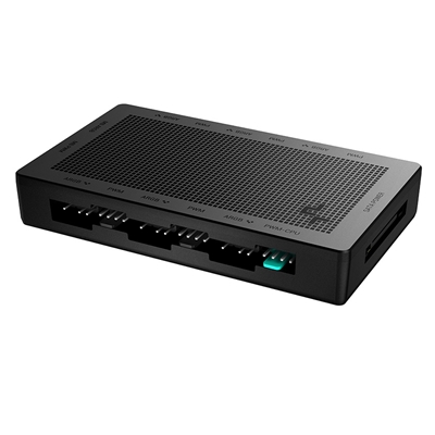 DeepCool SC790 2-in-1 Addressable RGB & PWM Fan Hub, 6-Port, Connect up to 6 PWM ARGB 3-Pin Fans Simultaneously While Occupying Minimal Motherboard Headers, Magnetic for Easy Installation