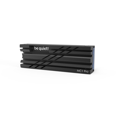 be quiet! (BZ003) MC1 Pro M.2 SSD Cooler, Integrated Heat Pipe, Single/Double Side Compatibility, 2280 Size