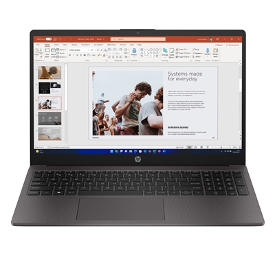 HP 255 G10 B39RBAT#ABU Laptop, 15.6 Inch Full HD 1080p Screen, AMD Ryzen 3 7330U, 8GB RAM, 256GB SSD, AMD Radeon, Windows 11 Home