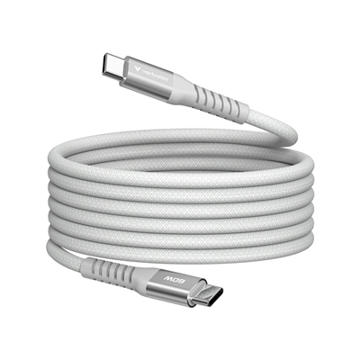 Verbatim (31850) Sync & Charge USB-C to USB-C 60W Magnetic Cable 120cm Grey, Supports PD 3.0 and QC 3.0
