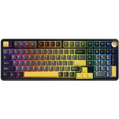 MARVO Titan 98 KG986W Wireless Mechanical Gaming Keyboard, Tri-Mode Connectivity, Wired, 2.4GHz & Bluetooth, Hot-Swappable Mechanical Switches, Vibrant RGB Backlighting, Full-Key Anti-Ghosting