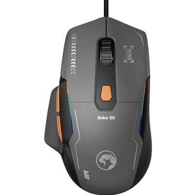 MARVO Duke 50 M368 Wired Gaming Mouse, 6 DPI levels (800 - 12800), 1000Hz Polling Rate, 13 Mode RGB Backlighting, 68g