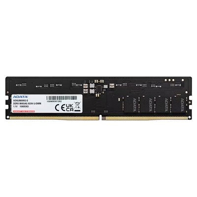 ADATA (AD5U56008G-B) 8GB (1x 8GB) DDR5 5600 U-DIMM Memory, 5600MHz, CL46, 1.1V, Limited Lifetime Warranty - Bulk
